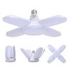 SAUGLAE Lampadine LED per Garage, E27 Deformabile 60W 6800LM, 3000K Bianco Caldo, Lampadine da LED con 4 Pannelli Regolabili per Garage, Magazzino, Officina, Seminterrato (Pack of 1)
