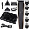 Retoo Regolabarba Tagliacapelli Uomo, Rasoio Elettrico Barba e Capelli, 10 Accessori, Kit per Tagliare per Viso, Naso, Orecchie, Baffi e Corpo, Styling Kit, Rifinitura e Toelettatura, Nero