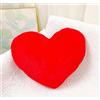 MeYuxg Cuscino a Forma di Cuore 46 X 36 cm Cuscino Decorativo Peluche per Letto, Cuscini Regalo per Divano, Camera dei Bambini, Auto, Soggiorno, Camera (Rosso)