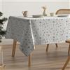 GAMUSI Tovaglia natalizia antimacchia cotone tavolo da pranzo decorazione natalizia rettangolare tocco tessuto 160 x 350 cm