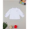 Prénatal T-shirt bimba bianca con pizzo