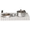 Zstar Cassetto telescopico regolabile per armadio (30 cm - 50 cm), organizer da cucina con adesivo, organizer da cucina per dispense, bagno, bianco