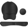 ANOMM 3 in 1 Tappetino per Mouse e Tastiera, Appoggio per Polsi da Tastiera in Memory Foam con Fondo Antiscivolo Cuscini Poggiapolsi e Mouse Pad con Poggiapolsi per Computer, Ufficio, Casa, Gioco