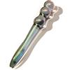 AMAZBEE Dildo a doppia testa in vetro bacchetta anale per massaggiare la prostata e G-Spot Plug anale di cristallo Perline anali SM Dildo curvo Giocattoli sessuali per adulti (3 Beads)