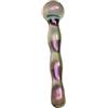 AMAZBEE Dildo a doppia testa in vetro bacchetta anale per massaggiare la prostata e G-Spot Plug anale di cristallo Perline anali SM Dildo curvo Giocattoli sessuali per adulti (D)