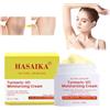HASAIKA® Crema Schiarente Per La Pelle, Crema Curcuma, Crema Correttore Macchie Scure,Crema corpo per zone intime, Ascelle, collo, Ascelle, ginocchia, Interno Cosce