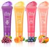 RoseFlower Set di balsamo per labbra, balsamo per labbra colorato con 4 aromi naturali di frutta per la cura delle labbra, tubi per la riparazione delle labbra, previene le labbra screpolate e secche