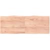 Rantry Piano del tavolo marrone chiaro 160 x 60 x (2-4) cm in legno massello trattato, bordo vivo, piano di lavoro da cucina, piano di lavoro, piano di lavoro