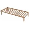 EVERGREENWEB MATERASSI & BEDS Evergreenweb - Rete Singola Fissa 80x200 alta 35 cm a Doghe in Legno Naturale ORTOPEDICA Base Letto o Materasso Portadoghe inseriti nel Telaio Doppia Struttura Rinforzata 4 Gambe Smontabili - OFFERTA