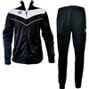 NewAge Umbro Tuta Uomo Full Zip acetata Nuova Collezione Art.00214 (nero/bianco, L)