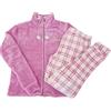 Ca Gi Sa Sorrento Pigiama Donna Invernale Coral in Ciniglia Caldo (XL, Orso Blu)