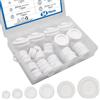 BESTYCHAO Set di 54 beccucci in gomma, 6 misure, beccucci in gomma su entrambi i lati, guarnizione ad anello per fori elettrici, 16 mm, 20 mm, 22 mm, 25 mm, 30 mm, 38 mm