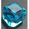 ganesh-gems AAA + 190,50 ct. grande esemplare di topazio blu svizzero taglio cubo cristal...