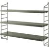 String Furniture - Scaffale String Pocket - Verde - MDF tinto - Designer Nils Strinning