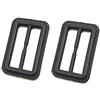 Anjing Fibbia rettangolare semplice per abiti da donna, cappotto, giacca da uomo, cintura, borsa fai da te, accessorio per cucito, nero, 30 mm