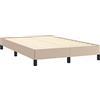 Tidyard Struttura Letto,Giroletto,Singolo,Moderno,Senza Testiera,in Similpelle,Ecopelle,Pelle Artificiale,Cappuccino,120x200 cm,Letto Una Piazza e Mezza,Letto in Ecopelle,Letto con Doghe