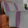 IPERSAN Set Completo Lenzuola Matrimoniali, 100% Cotone, 1 Lenzuolo da sopra 260x290cm + 1 Lenzuolo da sotto 180x200cm + 2 Federe 83x52cm, con Bordo Colorato in Raso, Made in Europe
