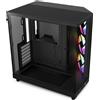 NZXT H6 Flow RGB, CC-H61FB-R1, Case Mid-Tower Compatto a Doppia Camera con Fluss