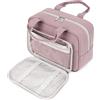 Narwey Beauty Case da Viaggio, Grande Beauty Case da per Donna Uomo, Borsa da Toilette Wash Bag per Travel Kit Viaggio (Rosa)