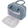 Narwey Beauty Case da Viaggio, Grande Beauty Case da per Donna Uomo, Borsa da Toilette Wash Bag per Travel Kit Viaggio (Blu Grigio)