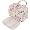 Narwey Beauty Case da Viaggio, Grande Beauty Case da per Donna Uomo, Borsa da Toilette Wash Bag per Travel Kit Viaggio (Fenicottero)