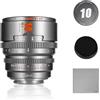 7artisans Telaio per obiettivo cinematografico professionale S35 da 10 mm T2.1 compatibile con attacco Canon RF-S per RED KOMODO/KOMODO X/CANON C70/ R7/R50/R10 (grigio titanio)