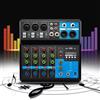 XXL Mixer audio Bluetooth 5 canali console di mixaggio audio registrazione USB mi...