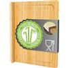 DuneDesign Tagliere in Legno con Bordo - 44x34x2 Tagliere Bamboo Grande - Piano Lavoro Cucina - Tagliere per Impastare Piano da Cucina Legno Tagliere per il Pane Taglieri Legno Grandi Chopping Board