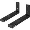 Pyle Supporto Casse Audio da Parete Regolabile, Bracci Estensibili in Acciaio 17-30 cm, Capacità 50 kg, per Casse DJ, Cassa Bluetooth e Speaker, 2 Pezzi