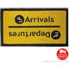 Boooh.it ZERBINO ARRIVALS & DEPARTURES - TAPPETO ORIGINALE | IDEA REGALO AMANTI DEI VIAGGI