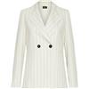 EMME MARELLA GIACCA DOPPIOPETTO GESSATA AGRA1 DONNA