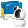 Tapo C200 Telecamera Wi-Fi Interno FHD, Videocamera sorveglianza, Visione Notturna, 360° Visuale, Audio Bidirezionale, Rilevamento di movimento e notifiche, Allarme acustico e luminoso integrato