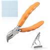 SPEEDWOX Pinza per riparazione di occhiali da vista in acciaio inox, da 6 pollici, per montature per occhiali ottici, montaggio e regolazione utensili manuali con cacciavite e panno per occhiali