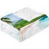 Surwin Trapuntino Copriletto Trapuntato Primaverile Estivo,Stile Moderno,Trapuntino in Morbida Microfibra Onde da Spiaggia 3D Leggero Coperta Letto Singolo/Matrimoniale (Spruzzo Bianco,220x240cm)