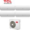 CLIMATIZZATORE QUADRI 18+18+12+12 TCL R 32 DC INVERTER WI FI INCLUSO A++A+ LINEA 2026