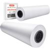 VEVOR Carta per Plotter di Grande Formato, 609,6 mm x 152,4 m, 2 Rotoli CAD Bond Rolls con Anima 76,2 mm, Rotoli di Carta per Plotter 16 kg, per Disegni CAD, Progetti di Ingegneria, Mappe GIS