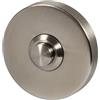 JUVA Campanello ovale di design in acciaio inox H6640, campanello con pulsante per porte di casa e ingresso di appartamento, altezza 64 mm, 1 pezzo, moderno campanello con materiale di fissaggio