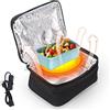 plplaaoo Mini Forno Portatile Portatile con Ricarica USB Scaldavivande per Auto,Forno Portatile, Lunch Box Elettrico Riscaldato per Riscaldare Pasti e Cucinare Cibo Crudo per Viaggi su Strada/Picnic/Campeggio