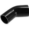 QUARKZMAN Gomito Riduttore 45° Silicone Flessibile 2.5-3.0 Nero 1pc | 4 Strati, Diametro 63/76mm, Lunghezza 102mm, Temperatura -60°C~+260°C, Pressione 0.3-0.9Mpa, Per Turbo, Intercooler