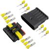 SeKi 10 connettori per cavi auto, 6 poli, connettore rapido; IP67 impermeabili; per auto, moto, barca