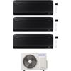 Samsung Climatizzatore Condizionatore SAMSUNG Trial split Inverter serie WINDFREE BLACK 9000+9000+9000 BTU con AJ052TXJ3KG/EU WI-FI INTEGRATO 9+9+9 A+++/A++