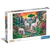 Clementoni - 32575 Collection - Classical Garden Unicorns - 2000 Pezzi - Puzzle Adulti, Made In Italy