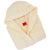 Gabel - Accappatoio adulto unisex in spugna di puro cotone idrofilo, tinta unita, peso spugna 380 gr/mq, ampie tasche, cintura e pratico cappuccio, anche come vestaglia.