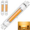 Dvnoua R7S LED 118mm Dimmerabile 30W, Lampadina R7S LED 118mm Equivalenti a 300W Lampada Alogena, Lampada R7S LED Bianca Calda 3000K 3000LM, Nessun Sfarfallio, Illuminazione Fascio 360°, 2 Pezzi