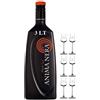 Distilleria Marzadro Anima Nera Liquore Alla Liquirizia 3 lt Con 6 Bicchieri