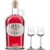 Distilleria Marzadro Amaro Liquore Alle Erbe Di Montagna 70 cl Con Due Bicchieri