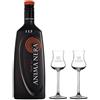 Distilleria Marzadro Anima Nera Liquore Alla Liquirizia 1lt Con Due Bicchieri