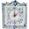 CERAMICHE CALTAGIRONE Orologio Quadro ceramica Caltagirone Blu Antico 30x30 cm