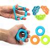 BetterJonny, 6 elastici per dita, 3 livelli di resistenza, per allenare la forza delle dita, per avambraccio, esercizi di chitarra, rafforzamento delle dita e arrampicata su roccia