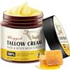 ZTSMSWY Whipped Beef Tallow Skin Care - Beef Tallow Honey Balm - Tallow Skin Cream,Nutre profondamente viso e corpo 120g